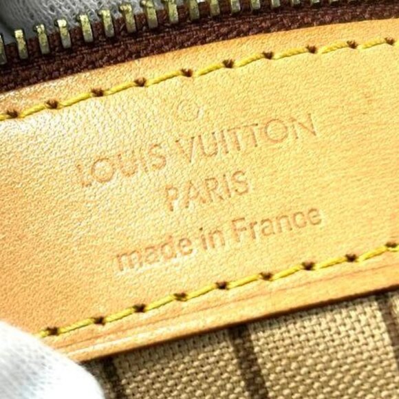 Authentic Louis Vuitton Neverfull PM Monogram Tote Shoulder Bag Brown Tan LV - Picture 10 of 14